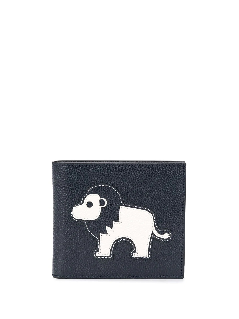 animal appliqué leather wallet  - 1