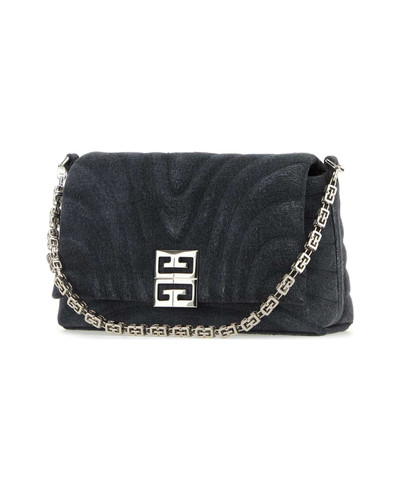 Givenchy Black Denim Medium 4g Soft Handbag outlook