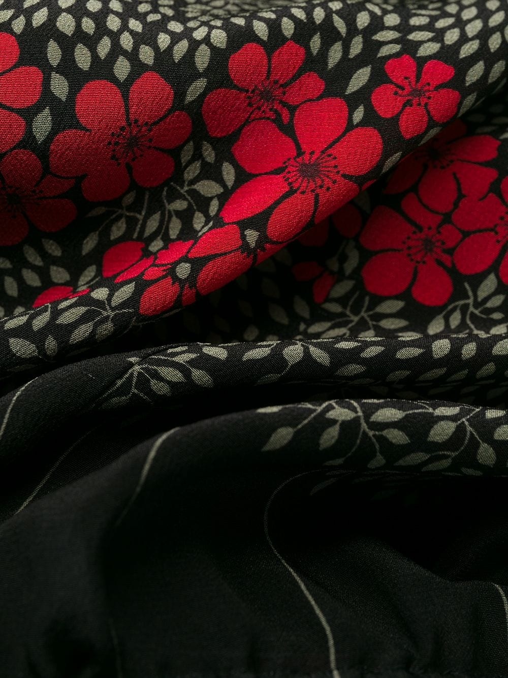 floral flared trousers - 6