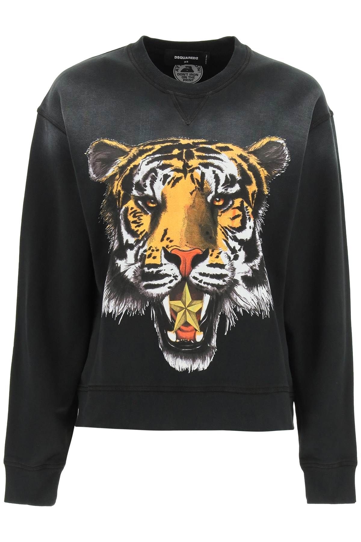 TIGER PRINT SWEATSHIRT - 1