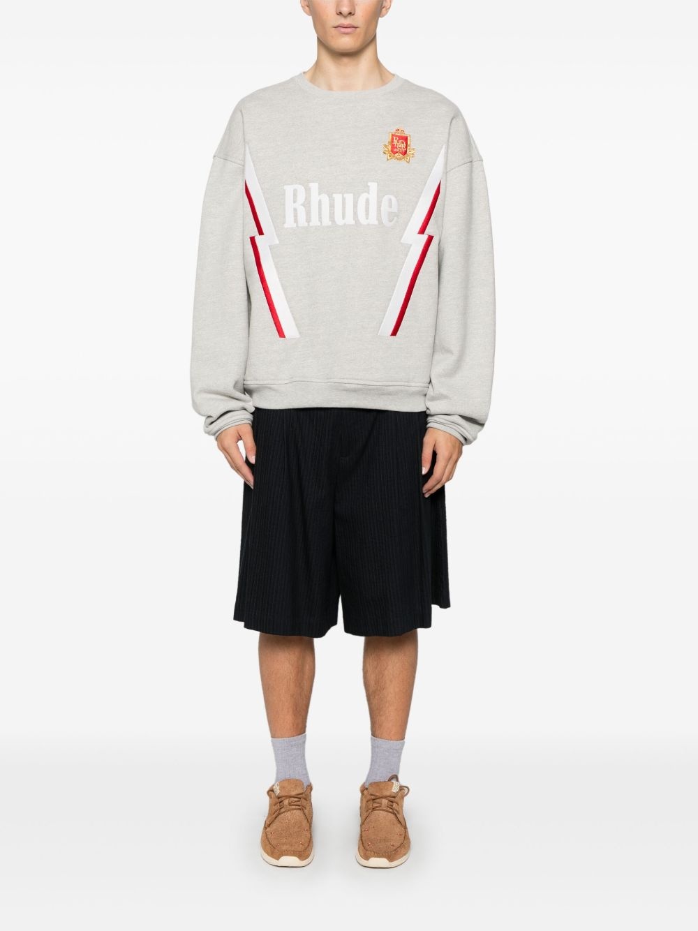 Lightning Crewneck Heather Grey "GREY" - 2