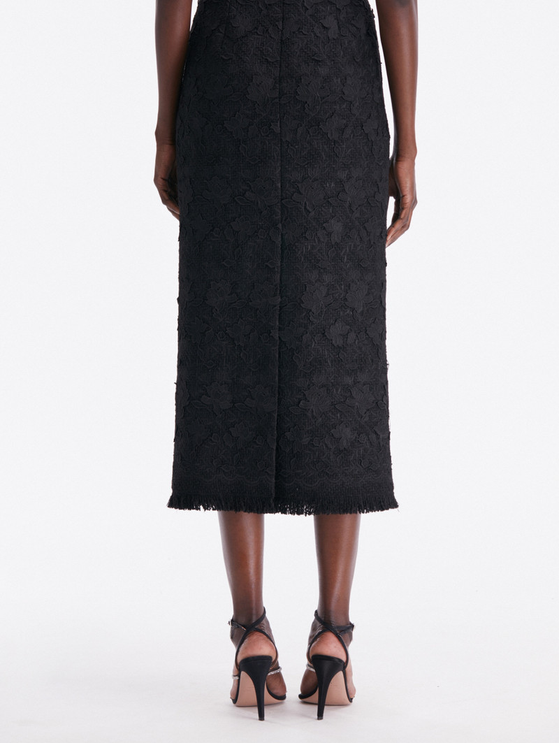 GARDENIA EMBROIDERED TWEED PENCIL SKIRT 3