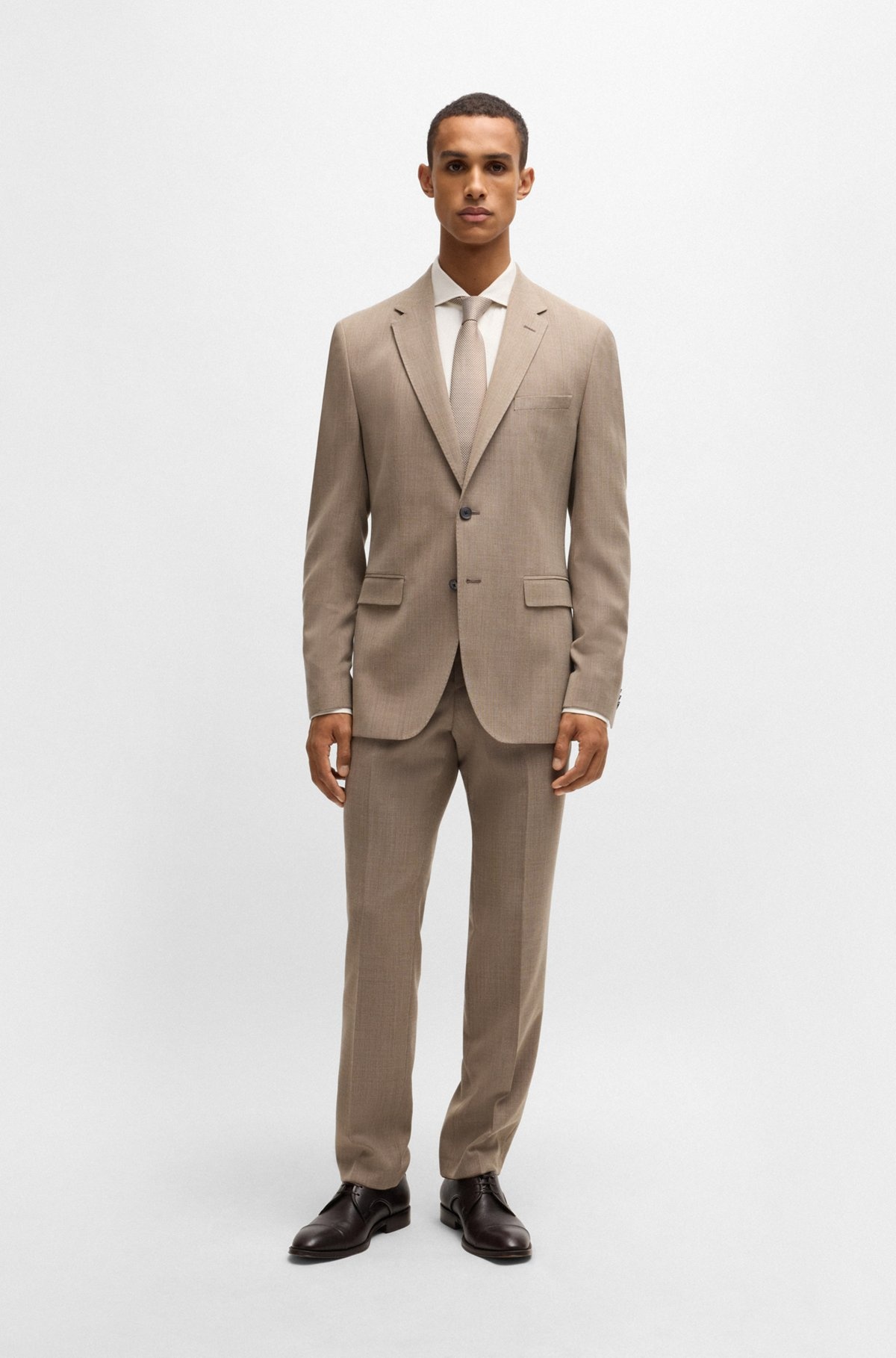 REGULAR-FIT SHIRT IN COTTON-CASHMERE TWILL - 4