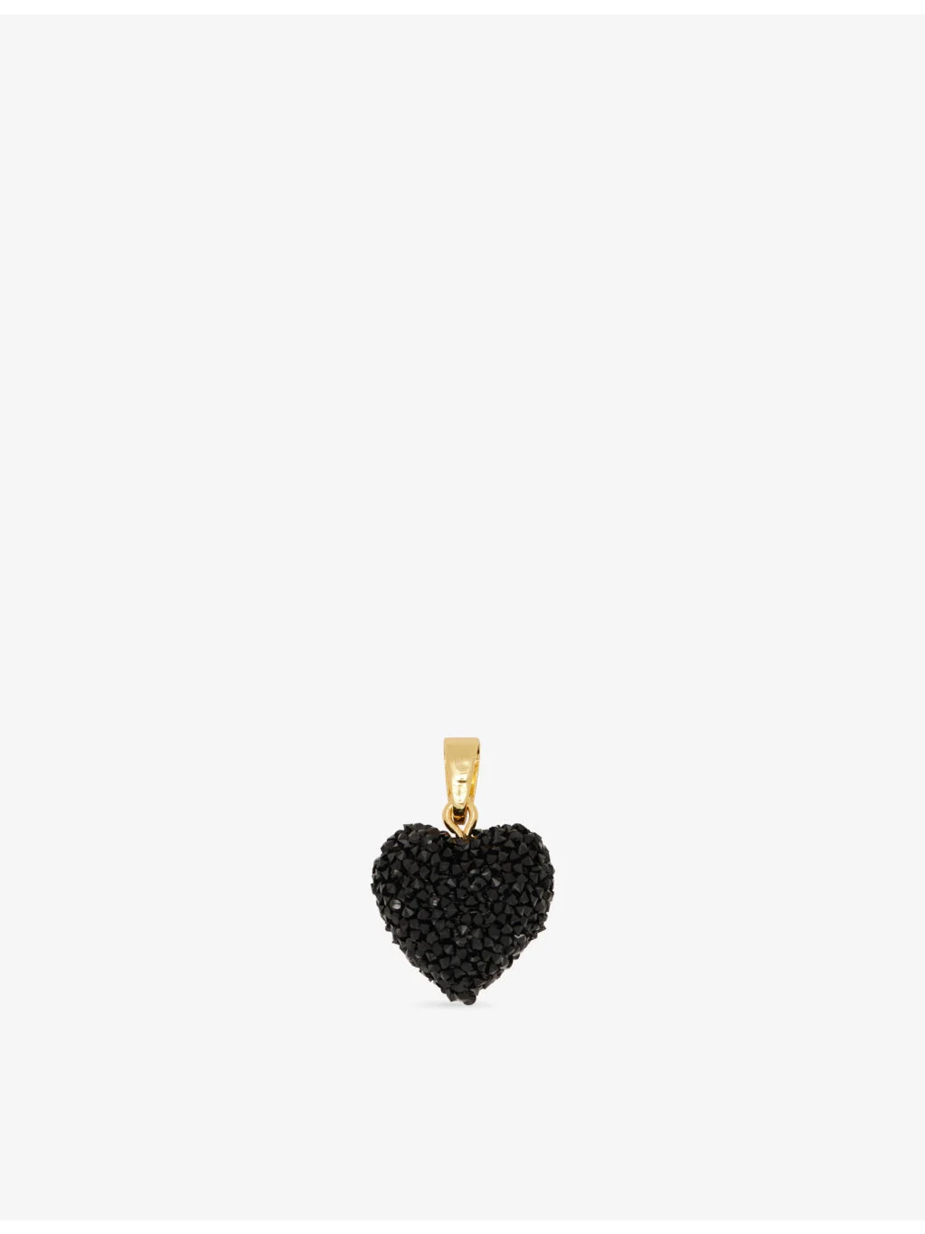 Jelly Heart Connector 18ct Yellow-Gold Plated Brass And Resin Pendant - 1