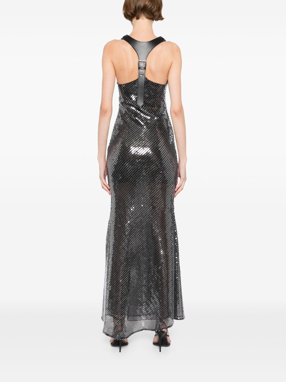 sequin harness dress - 4