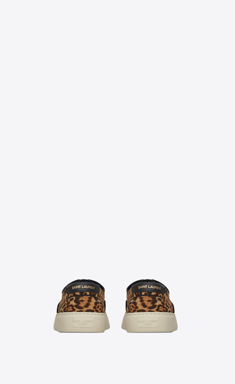 venice sneakers in leopard-print canvas 3