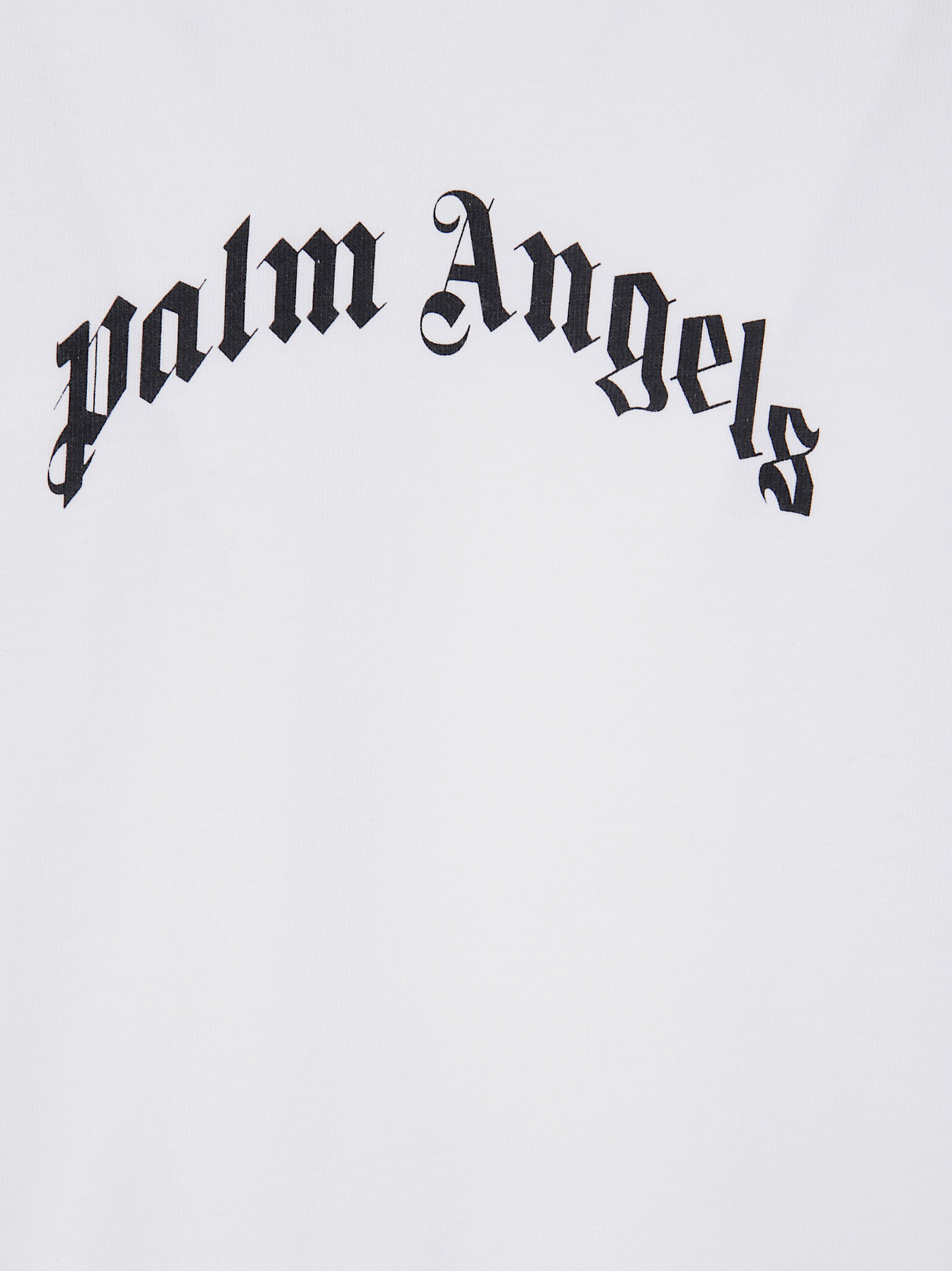 Palm Angels Men "Back Curved Logo Oversized" Short Sleeves T-Shirt - 5