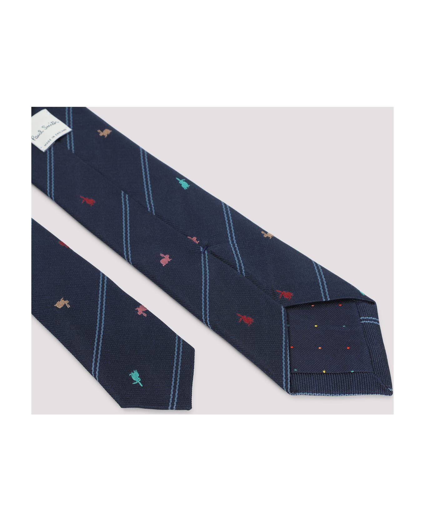 Men Rabbit Stripe Tie - 4