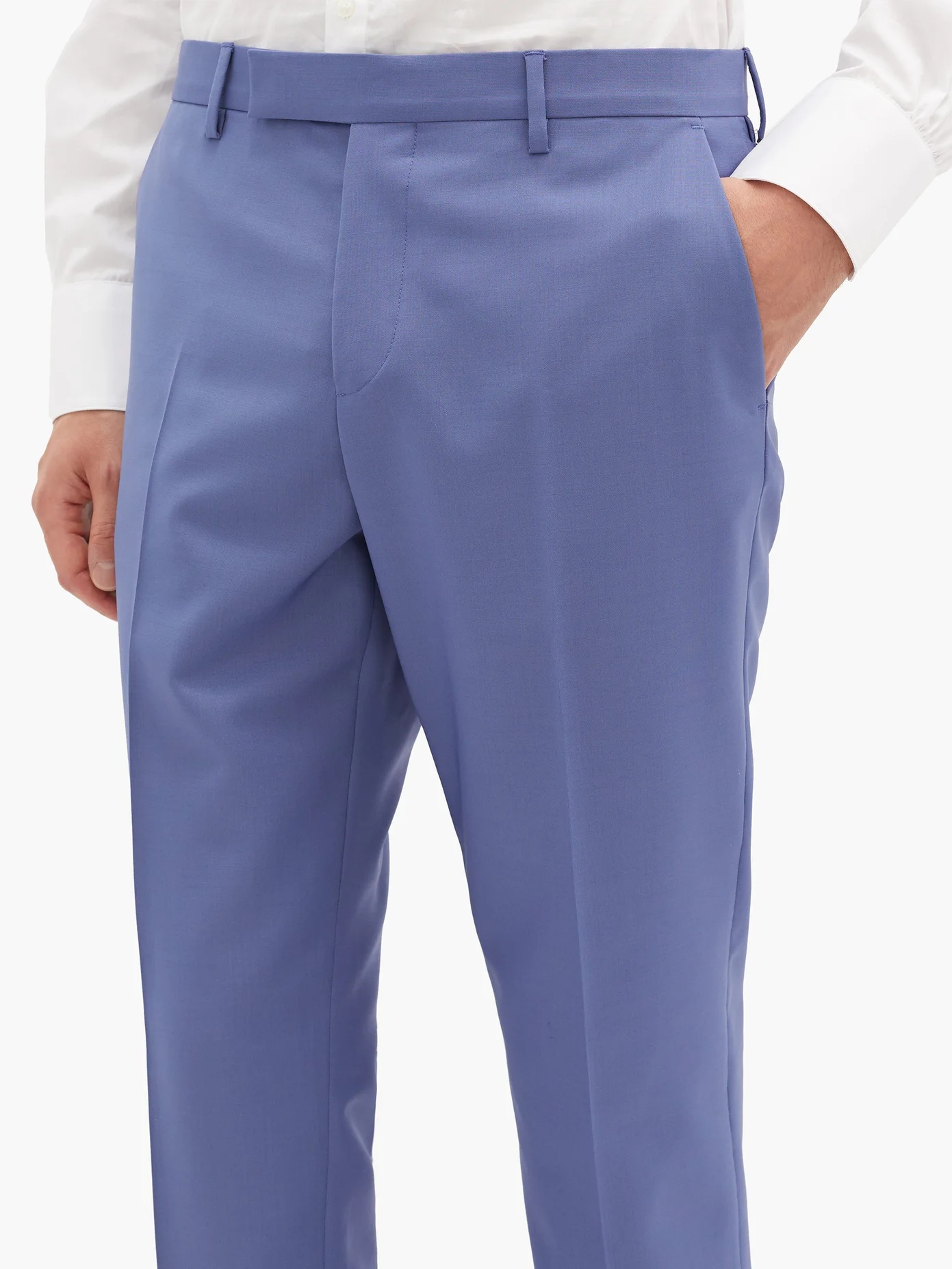 Soho-fit wool-blend fresco suit trousers - 3