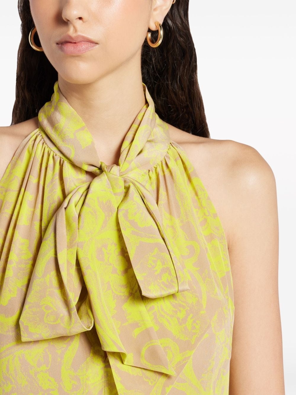 Barocco silk minidress - 5