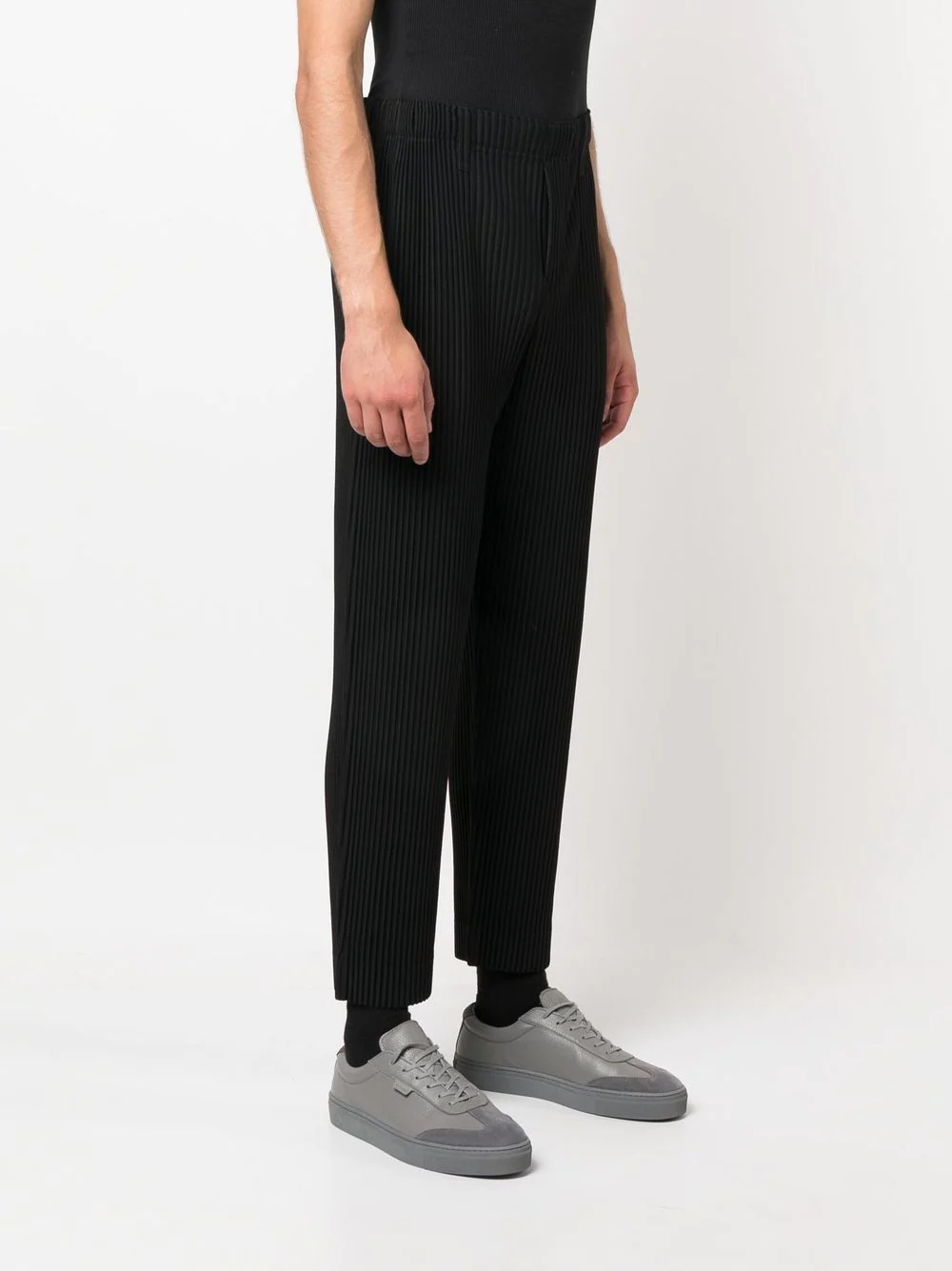 pleated cropped trousers - 3