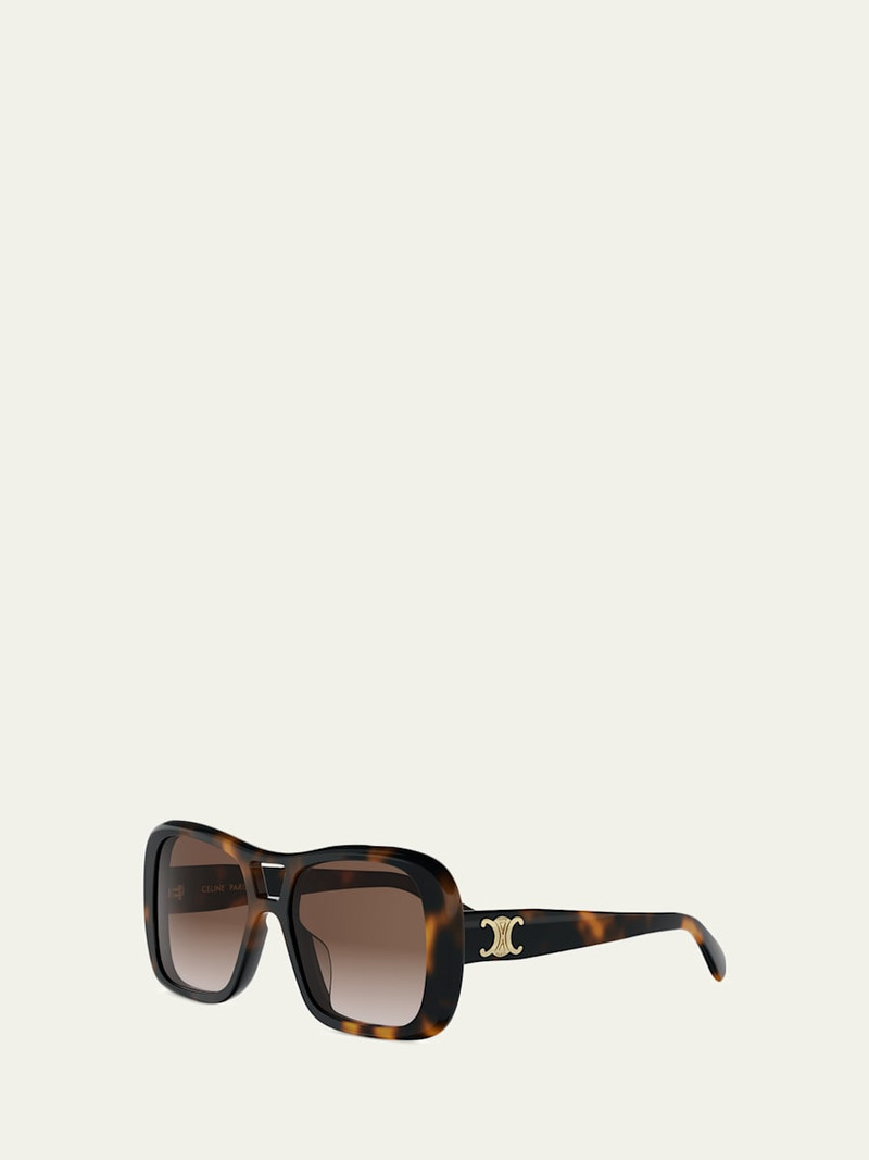 CELINE Triomphe 18 Navigator Acetate Sunglasses outlook