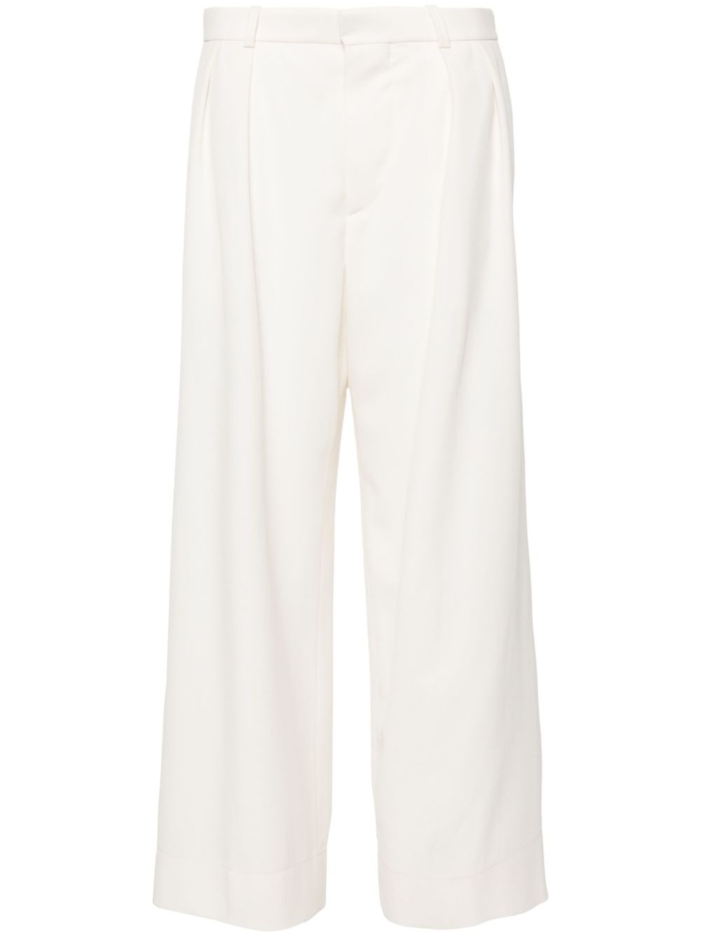 low-waisted tailored trousers - 1