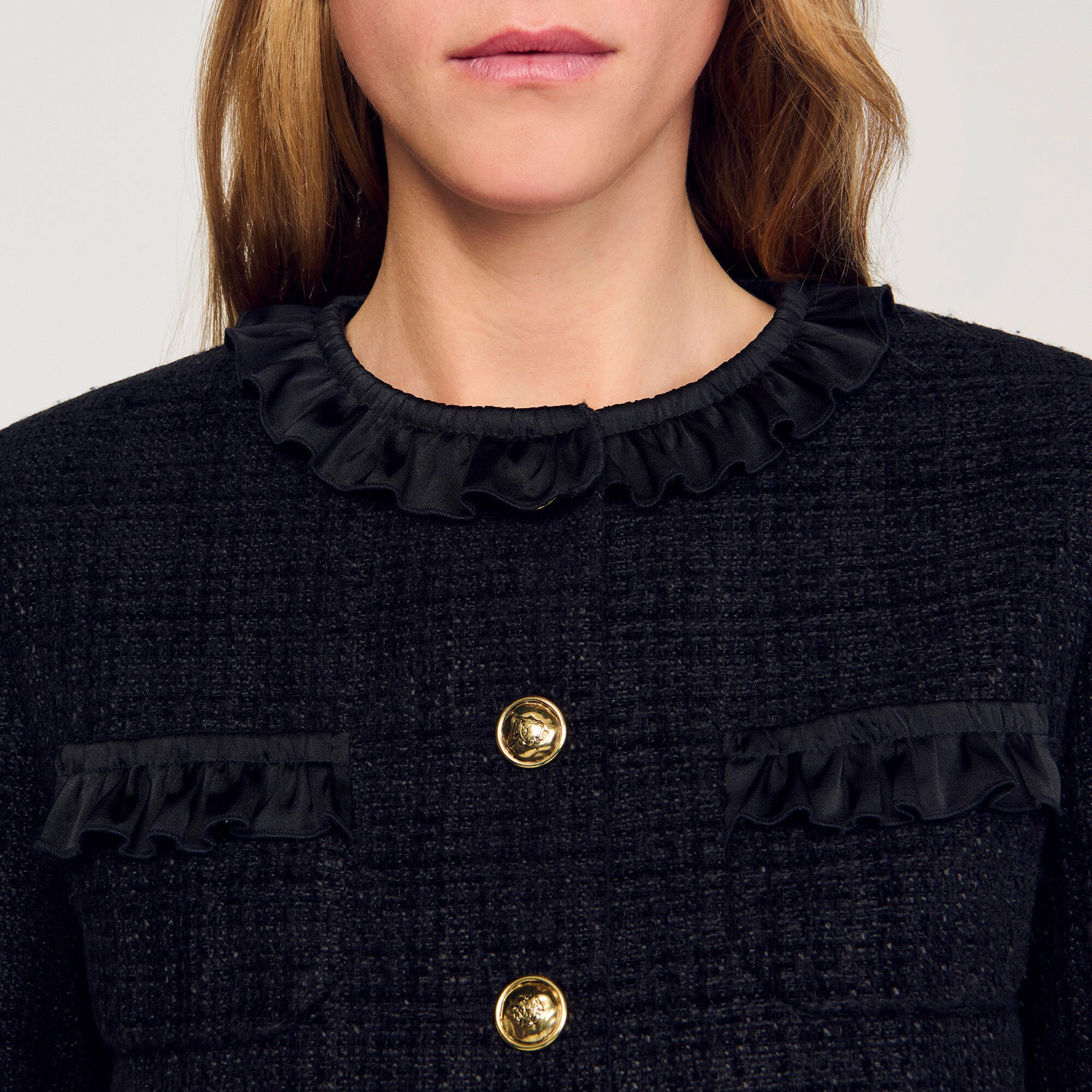 RUFFLED TWEED JACKET - 3