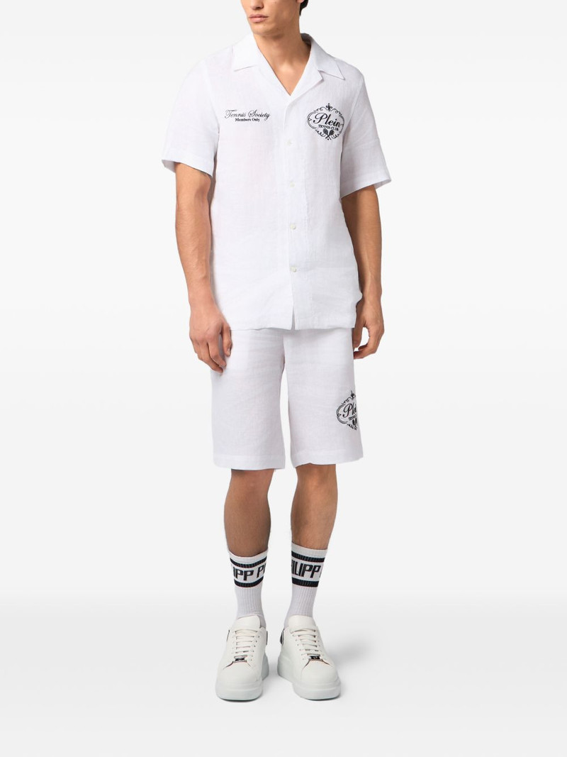 PHILIPP PLEIN drawstring embroidery shorts outlook