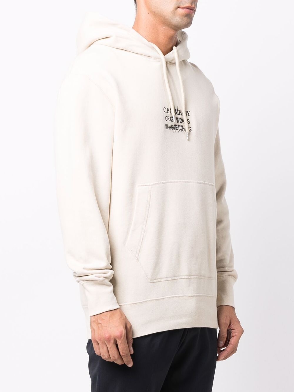 graphic-print cotton hoodie - 4