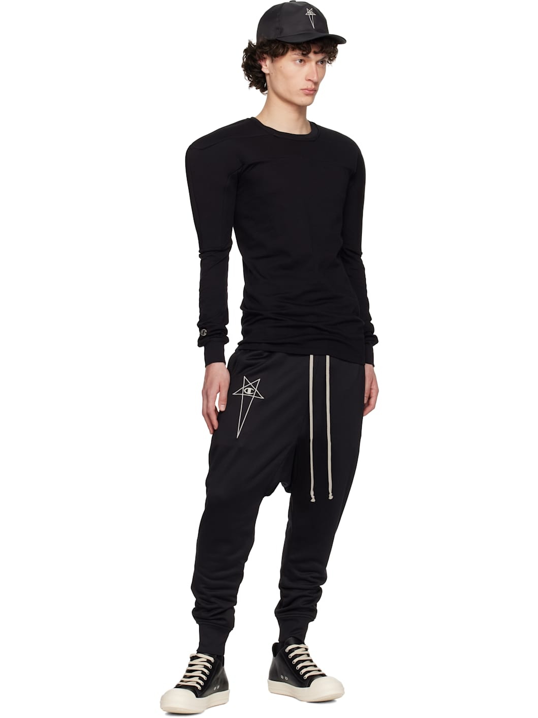 Black Champion Edition Prisoner Drawstring Sweatpants - 5