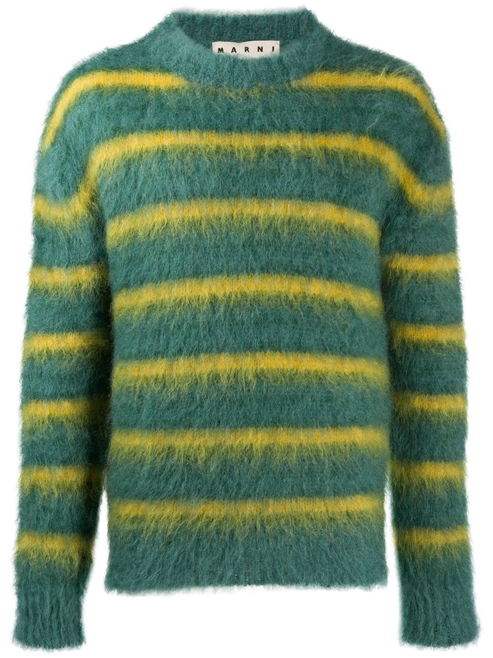 striped crew-neck jumper - 1