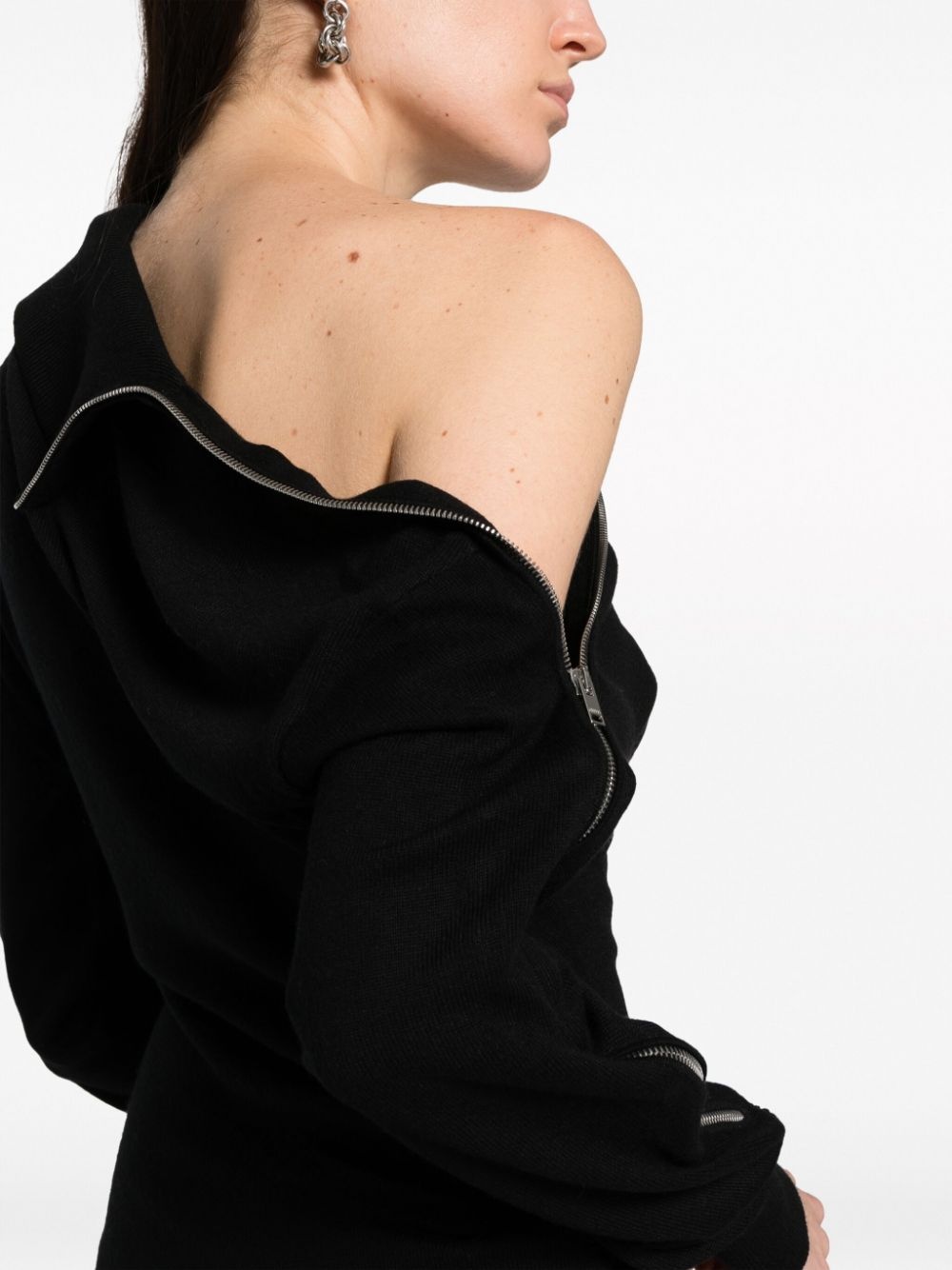 zip-up midi dress - 5