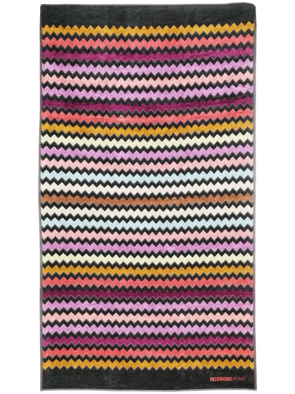 striped logo beach towel - 3