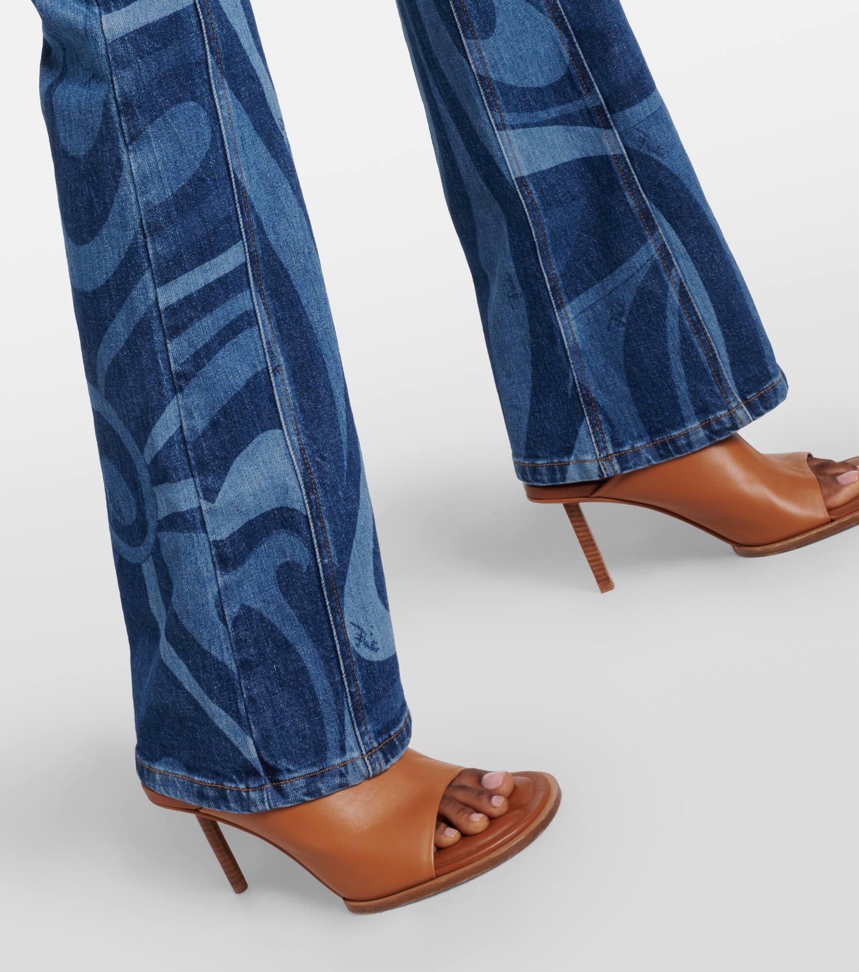 Marmo-printed denim jumpsuit - 6