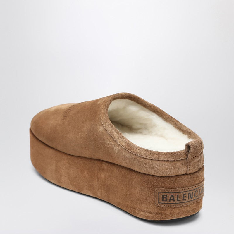 Balenciaga Alaska Soft brown platform clogs - 2