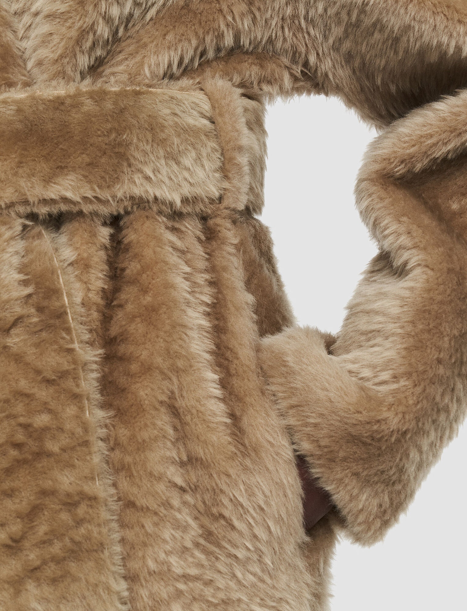 Textured Shearling Clery Coat - 5