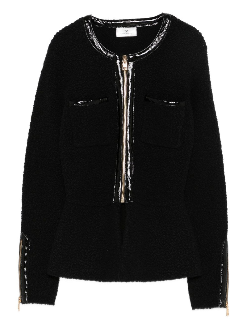 zip-front pocket cardigan 1