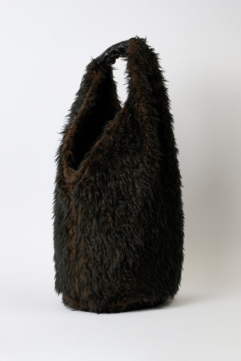 Drip Bag Ombre Brown Hairy Wool 1