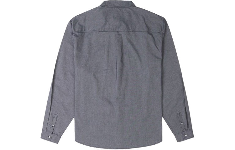 Converse Oxford Button Up Shirt 'Grey Blue' 10024602-A05 - 2