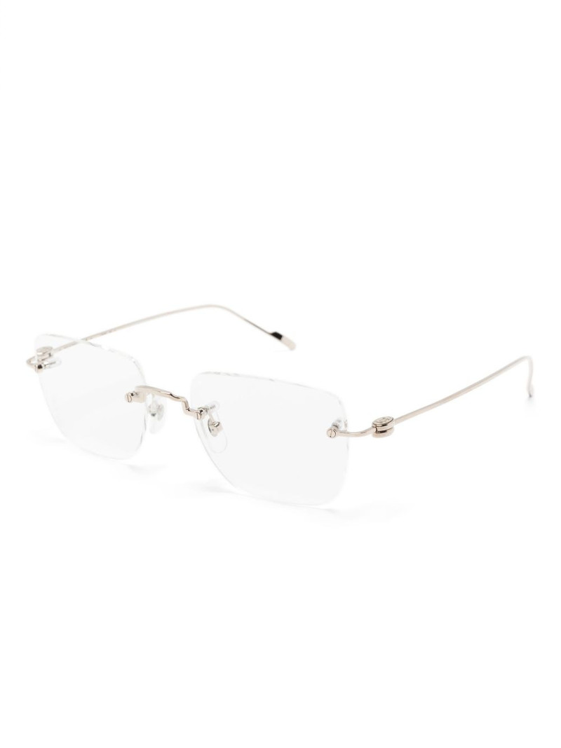 Cartier engraved-logo frameless glasses outlook