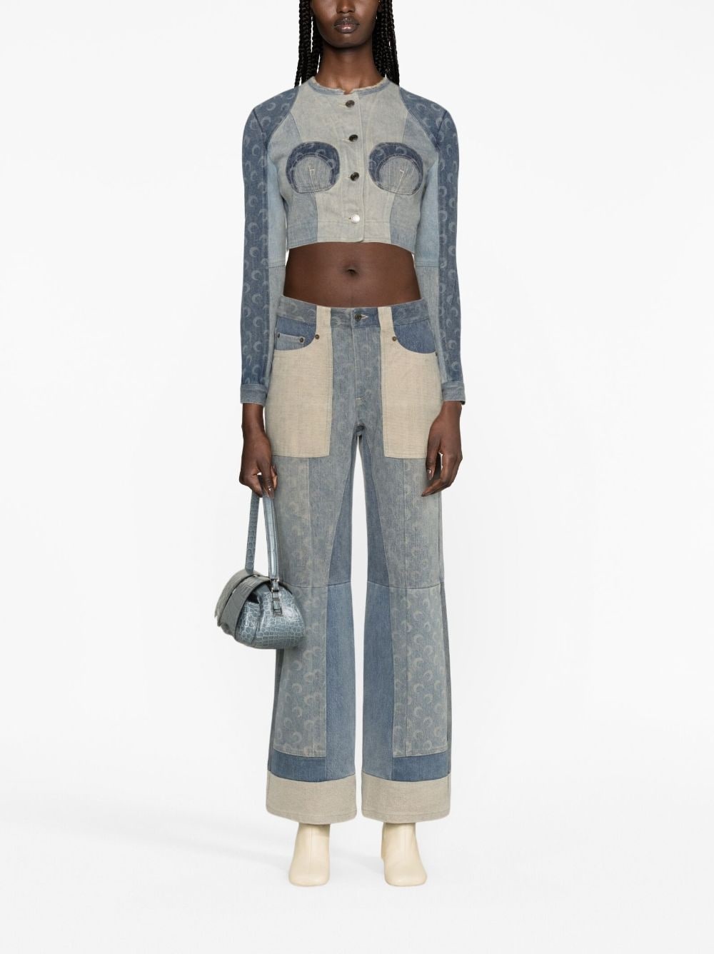 Regenerated wide-leg jeans - 2