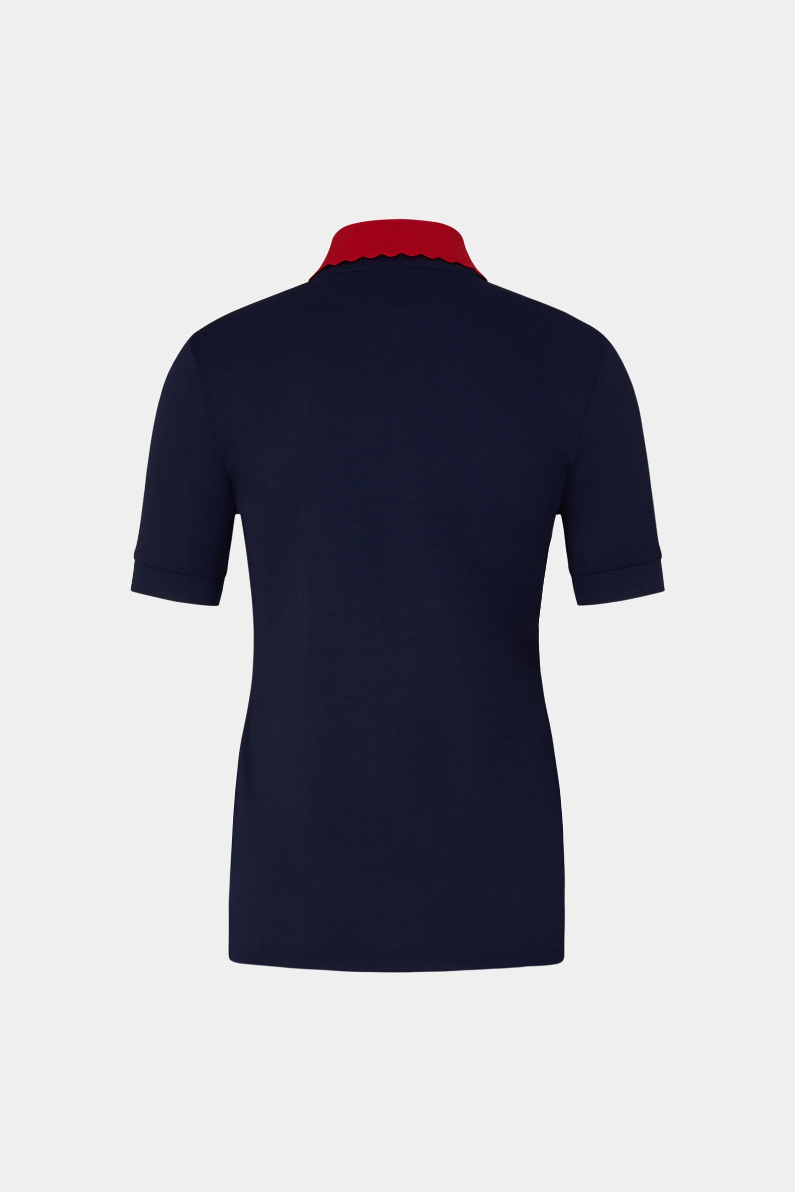 Carole Functional polo shirt in Navy blue/Red - 5
