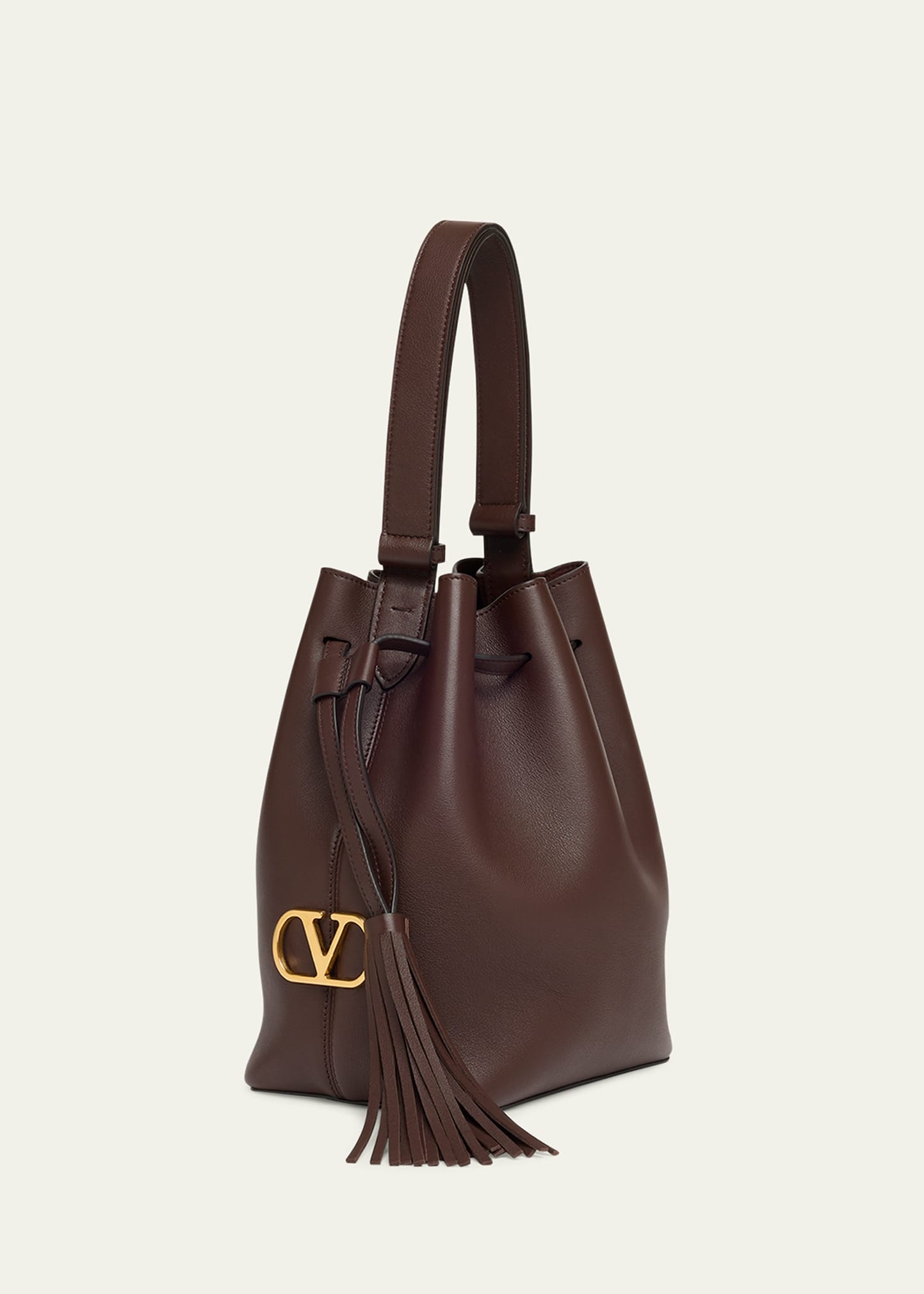 So Seau Tassel Leather Bucket Bag - 2