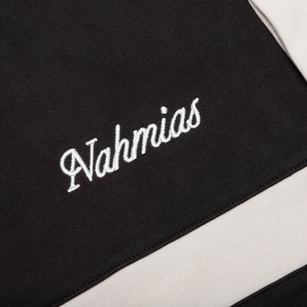 COLLEGIATE S/S POLO SHIRT - OFF BLACK - 5