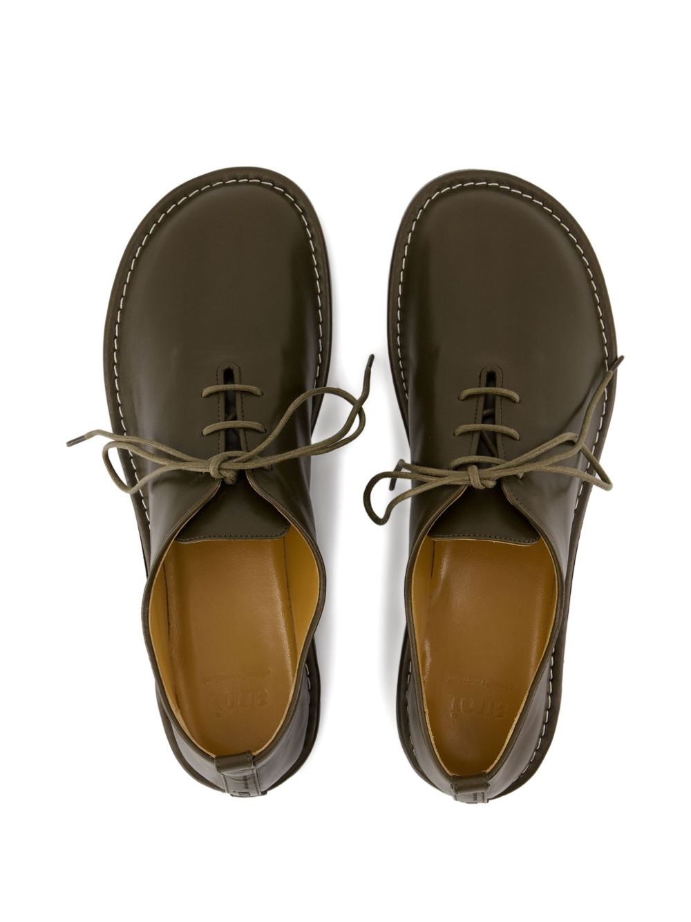 leather lace-up shoes - 4