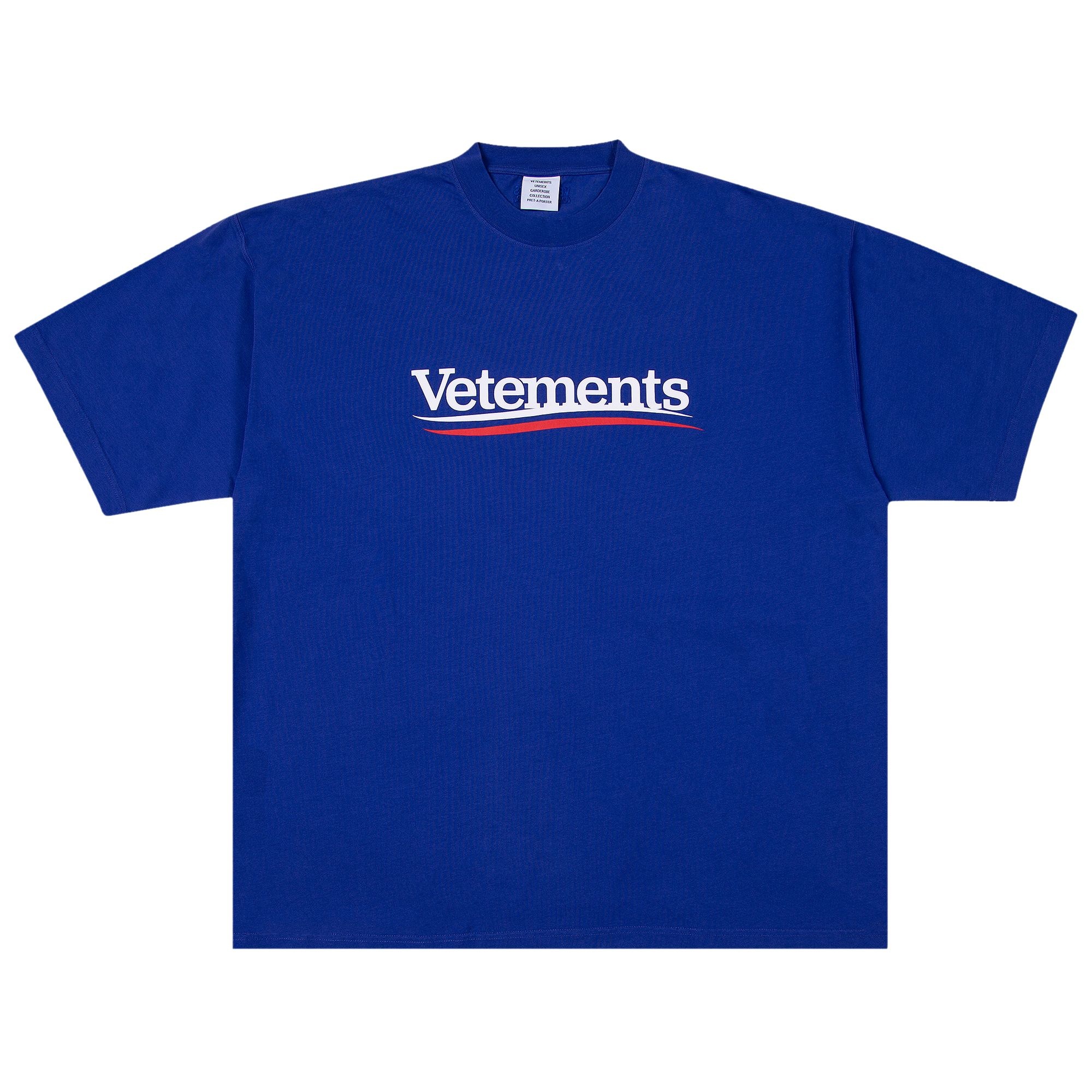 Vetements Campaign Logo T-Shirt 'Royal Blue' - 1