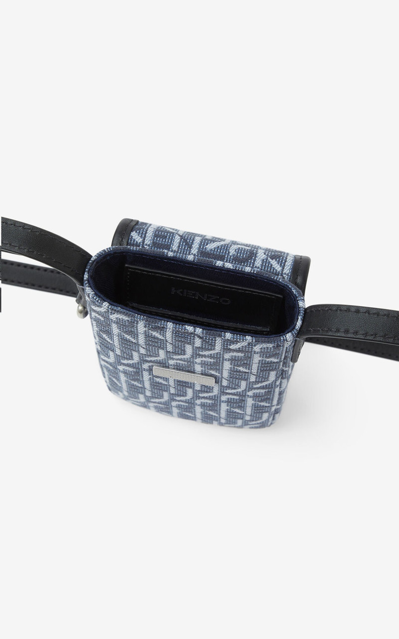 Courier jacquard phone pouch with strap 3