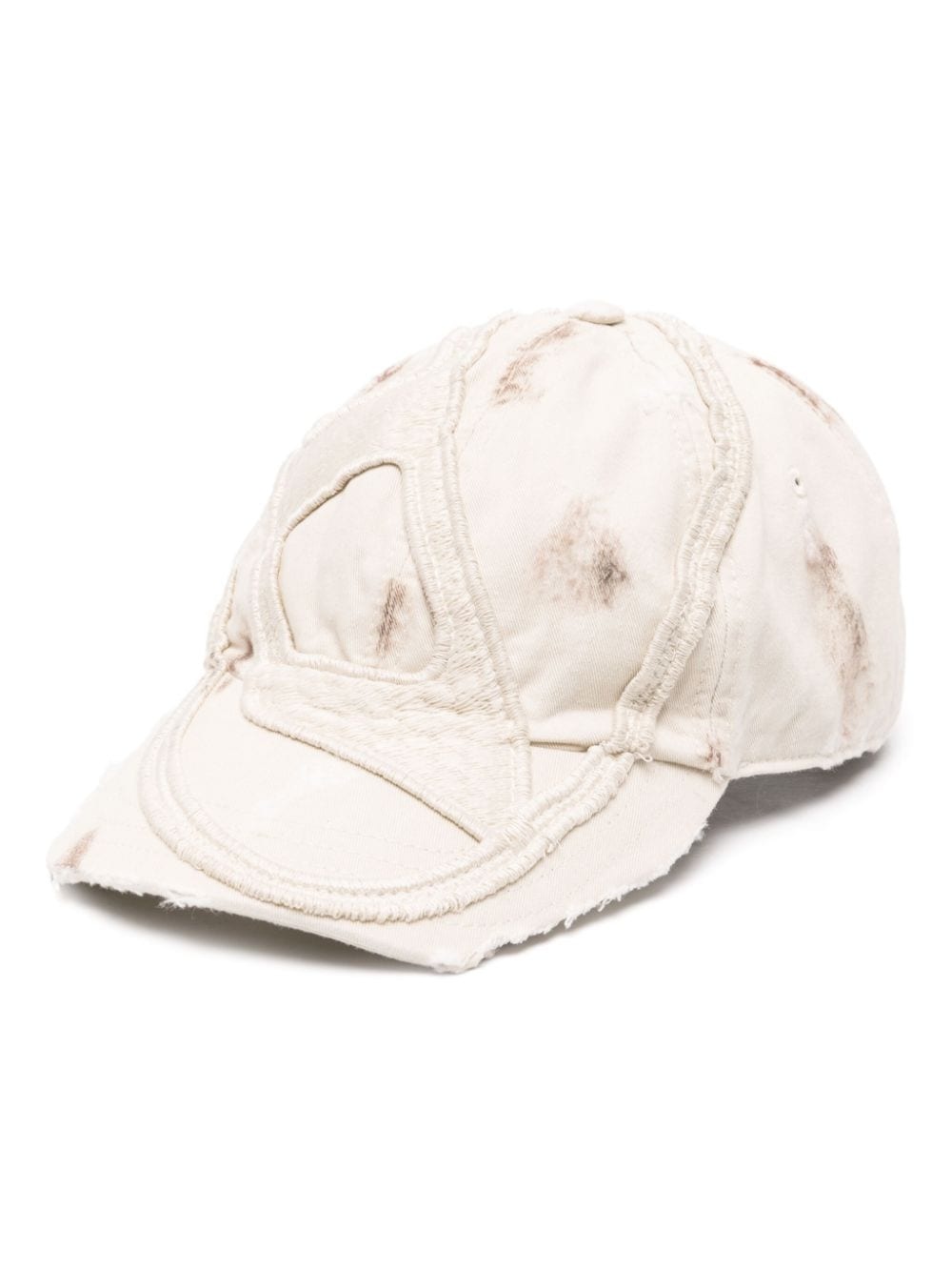 C-Obi-Destr logo-embossed cotton baseball cap - 1