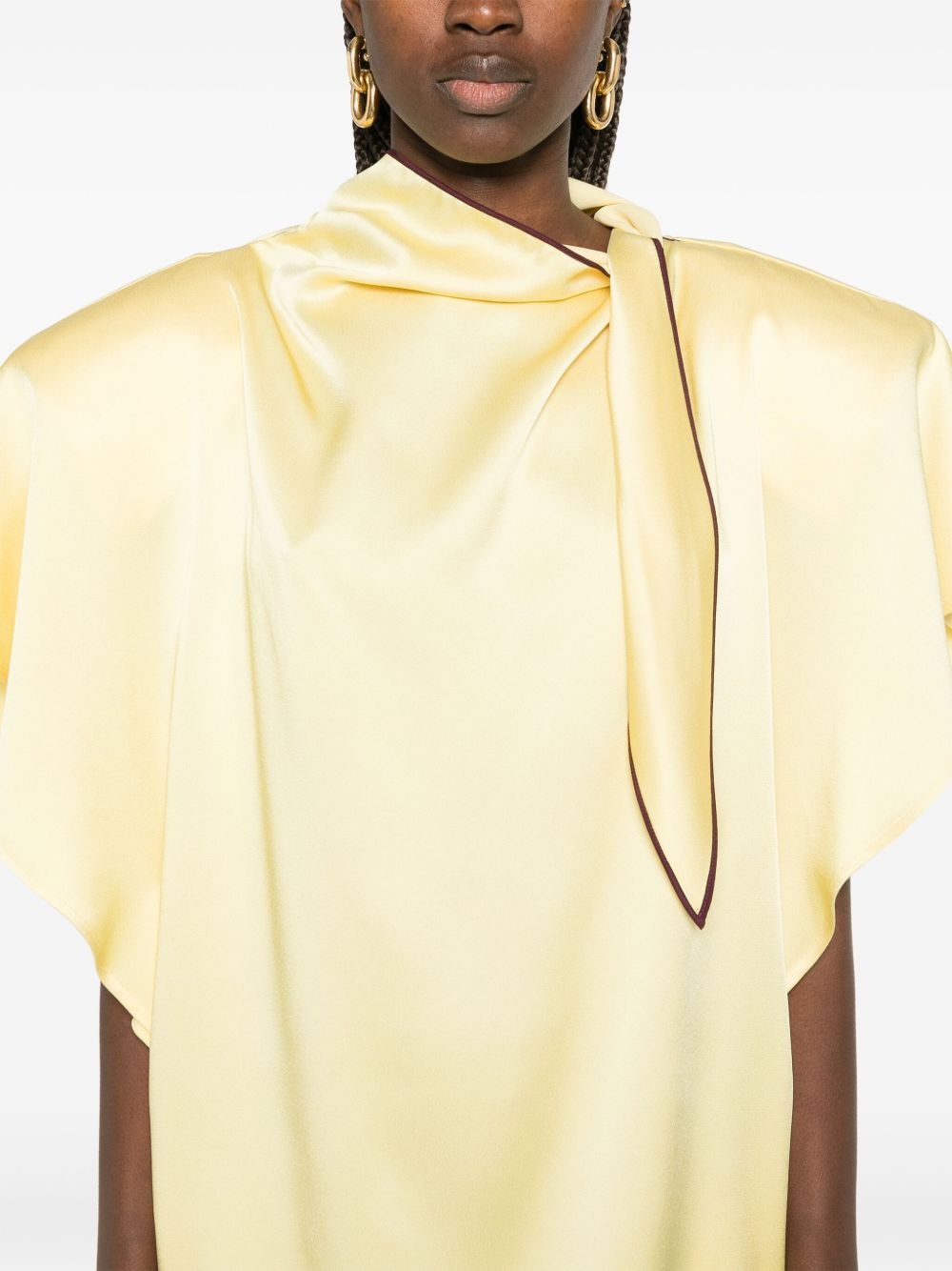 tie-detail mini dress - 5