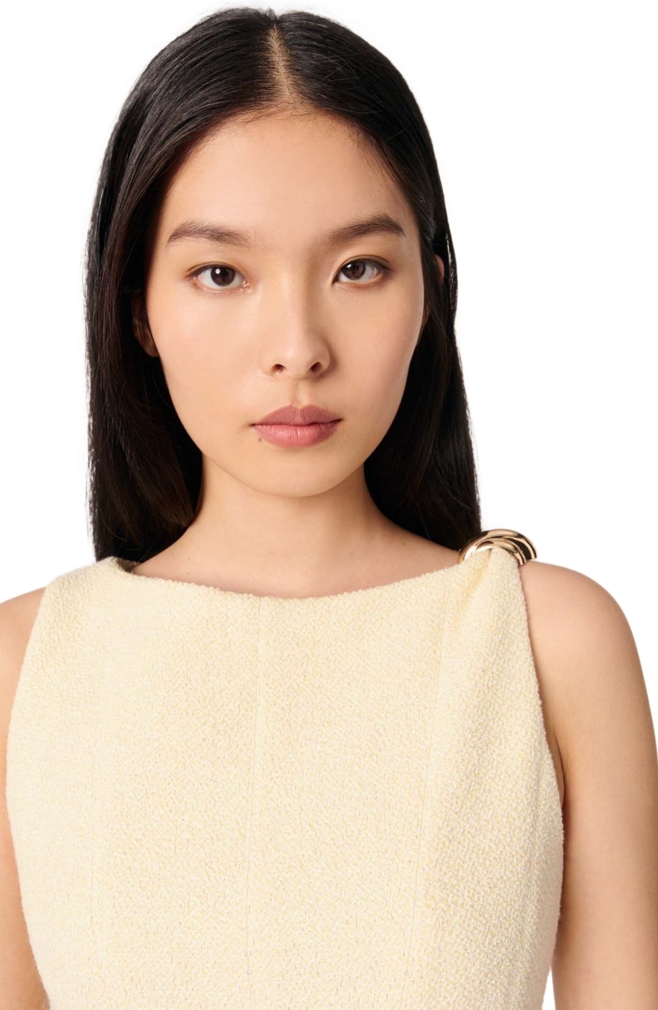 maje Short tweed dress in Yellow at Nordstrom - 9