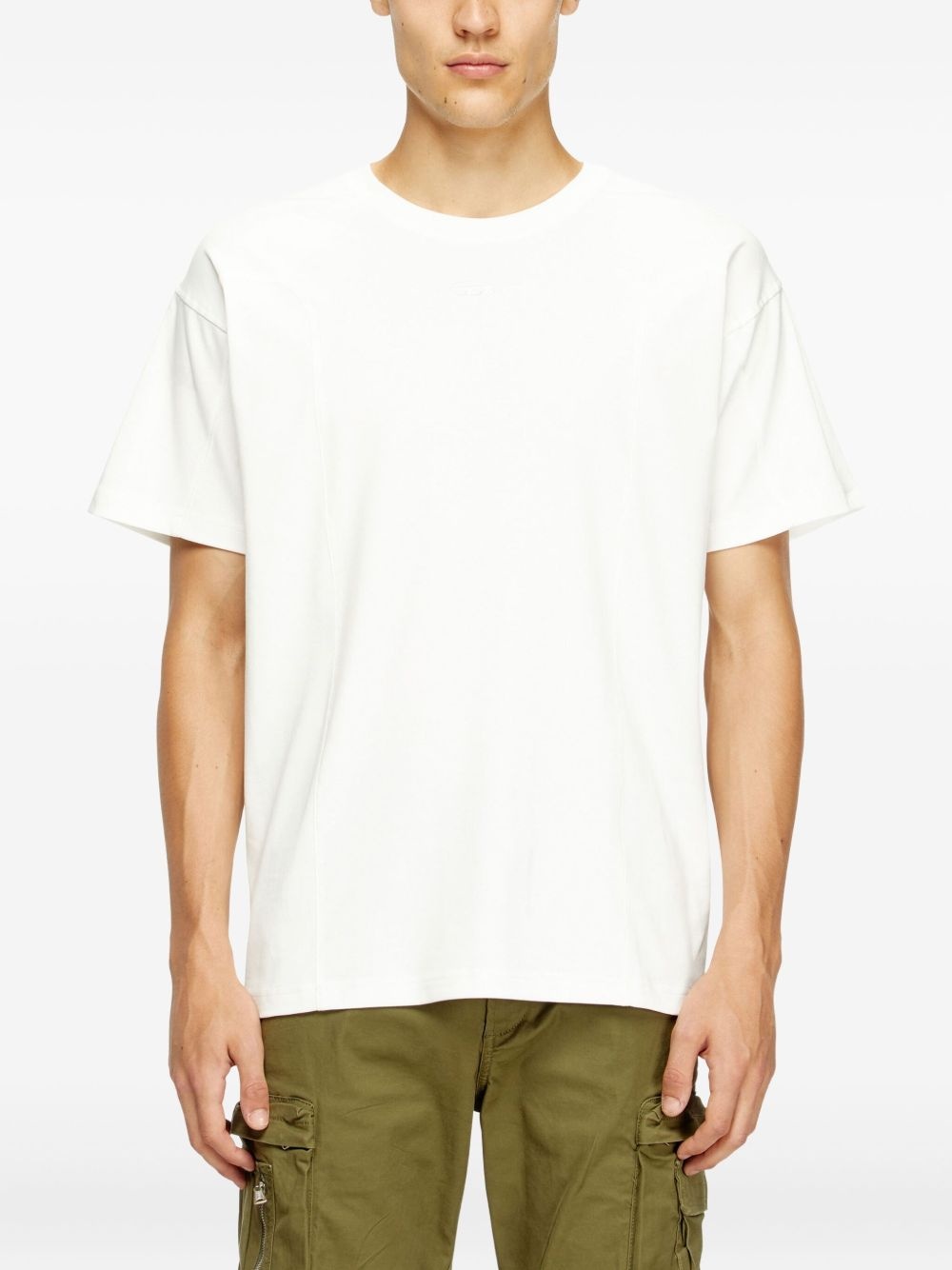 T-Norm-Int embroidered-detail cotton T-shirt - 3