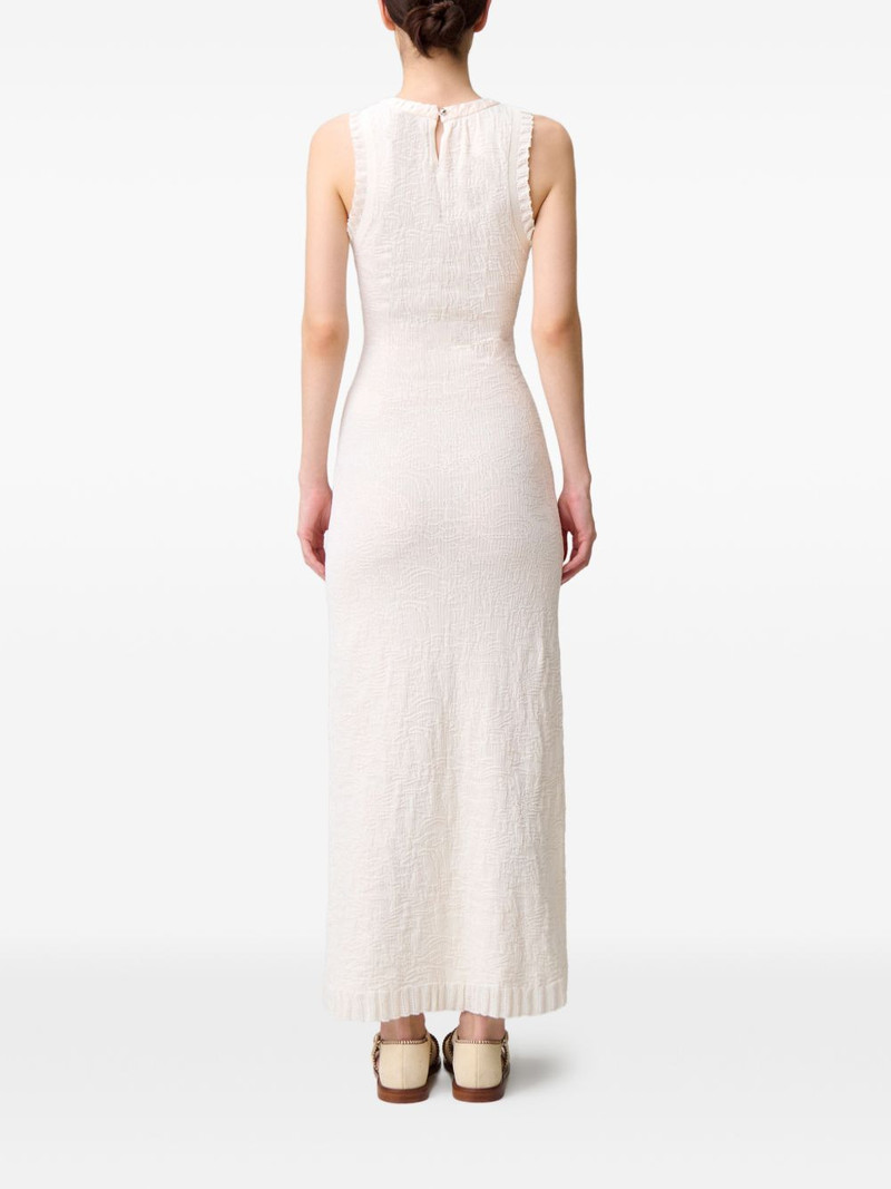 ruffled-trim midi dress 4