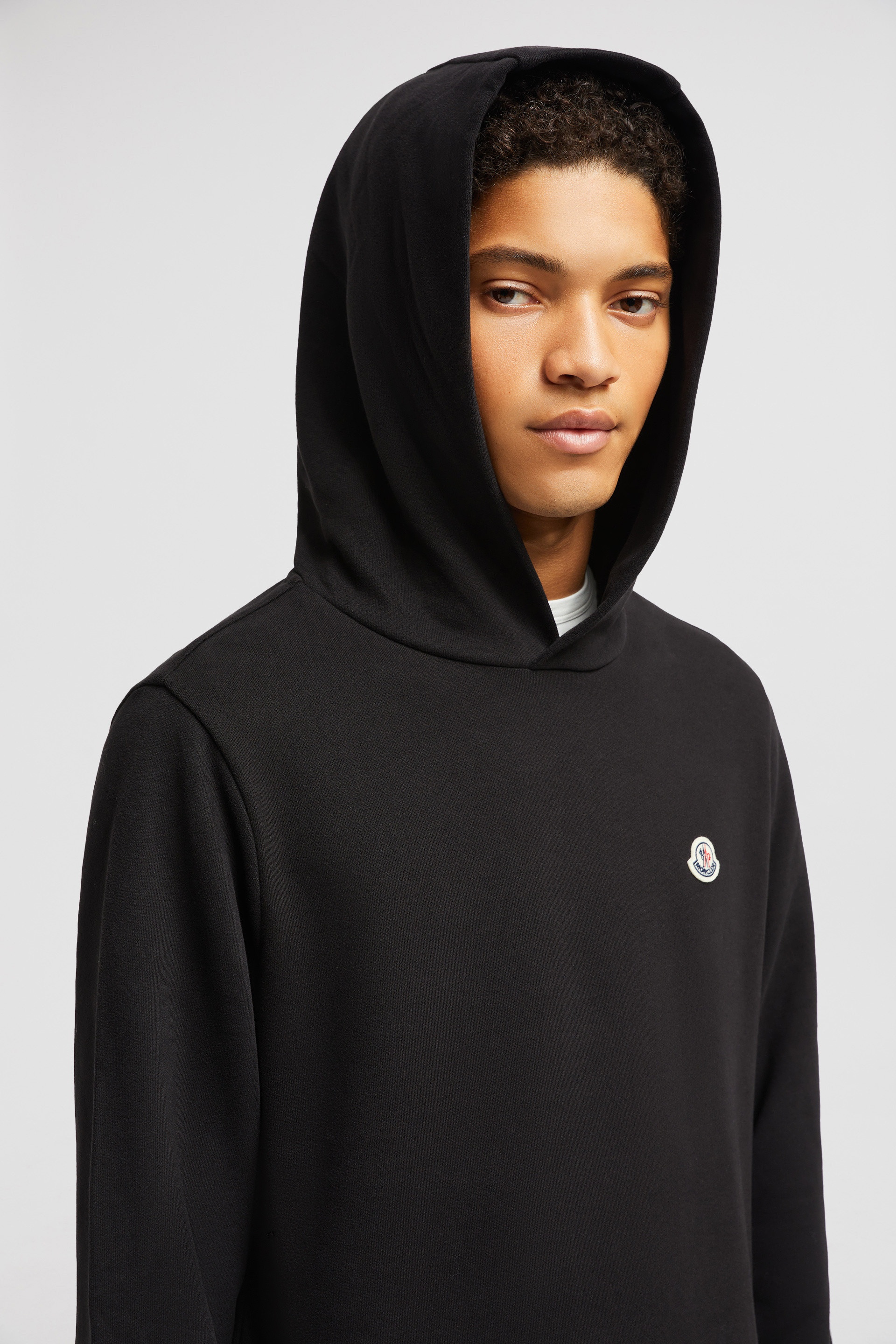 Logo Patch Cotton Hoodie - 4
