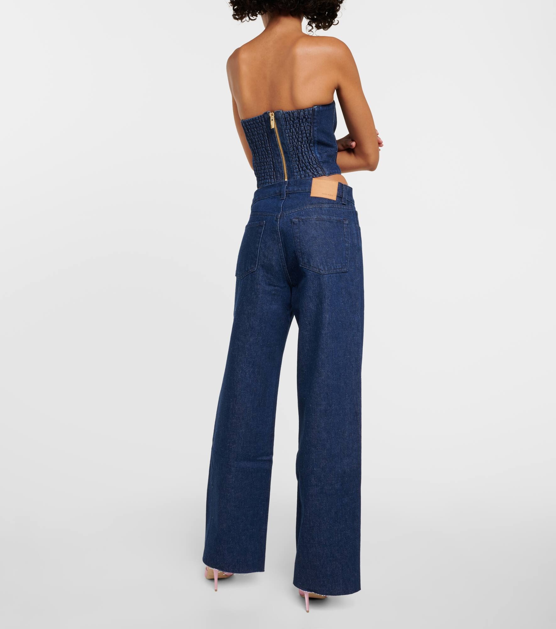 Denim bustier top - 3