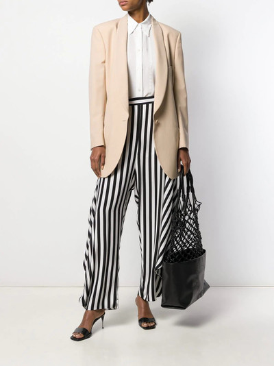 Stella McCartney Alicia draped-panel striped trousers outlook