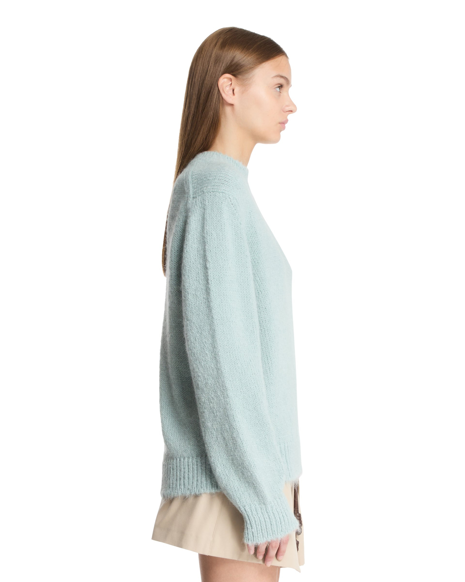 Light Blue Crew Neck Sweater - 5