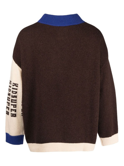 KidSuper Jazz Club intarsia-knit sweatshirt outlook