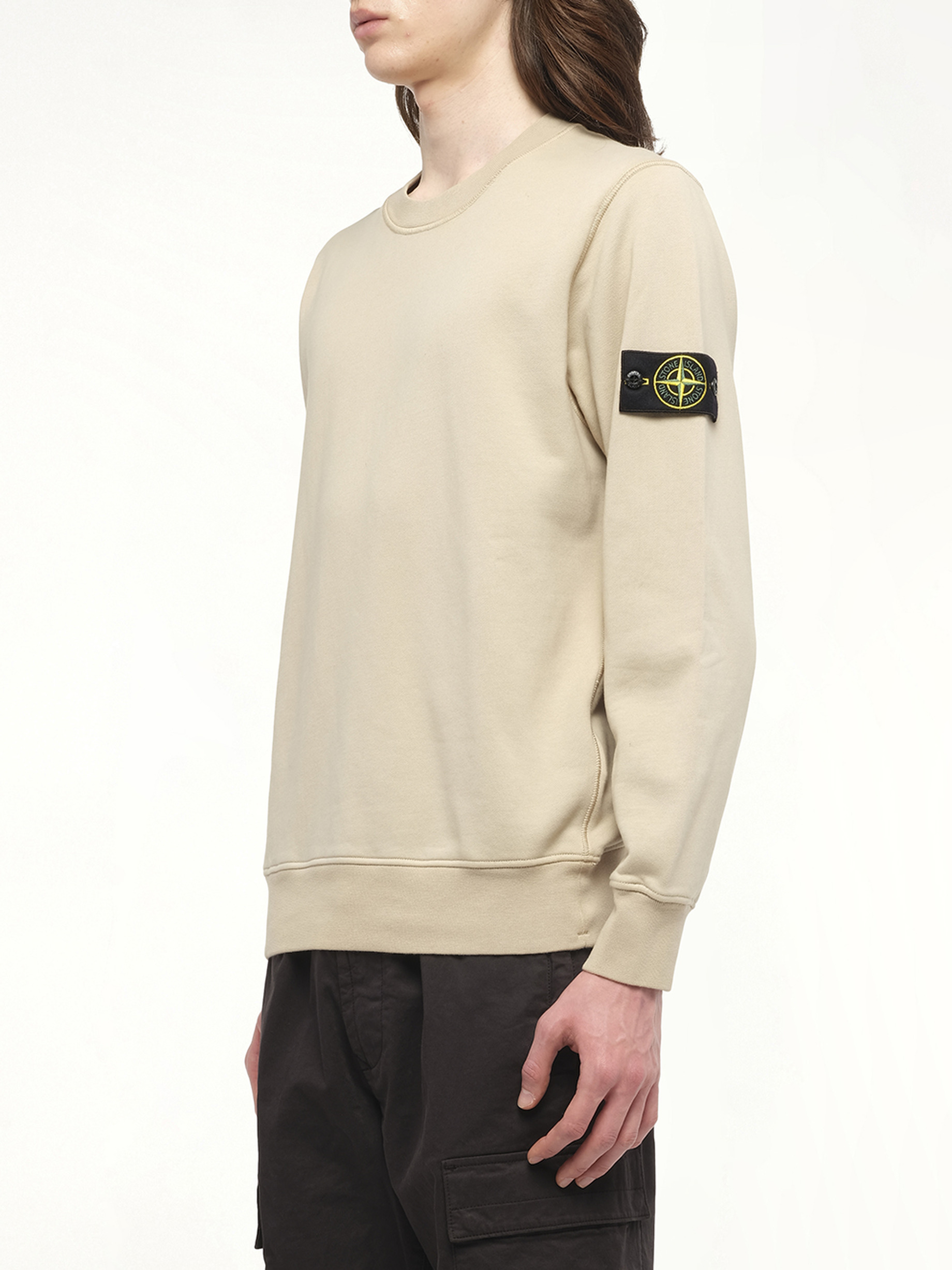 610006 Cotton Fleece Sweatshirt in Desert - 5