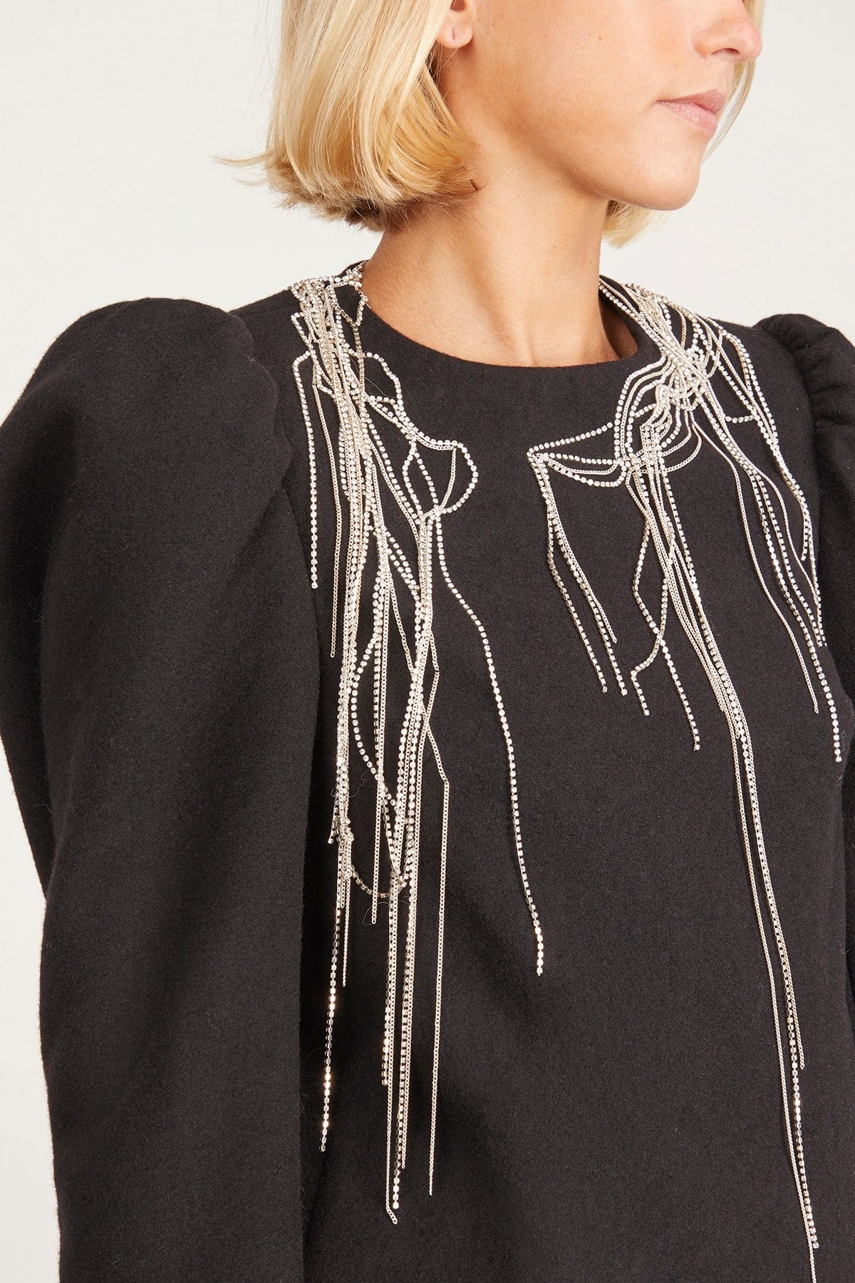 Ciny Embroidery Shirt in Black - 5